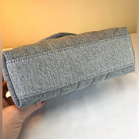 Saint Laurent Loulou Puffer Y Quilted Toy Blue Denim NWT Crossbody Italy COA - Picture 9 of 17